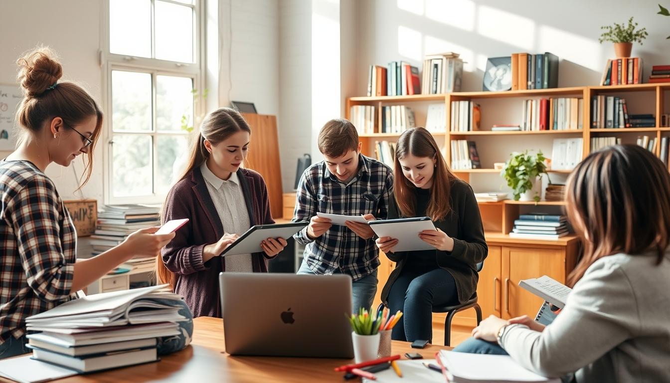 Organized study environment supporting productive learning
